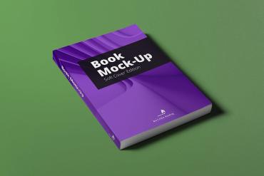 Soft Cover Book Mockup Scene 01