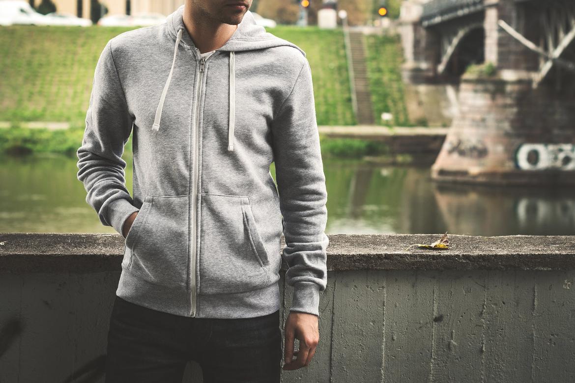 Hoodie Mockup Scene Male Model 03
