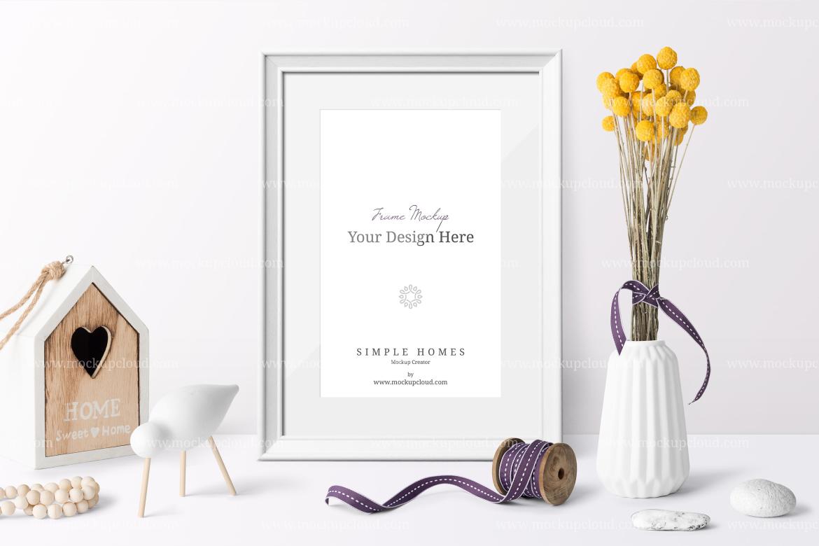 Frame Mockup Branding Front View Scene 01