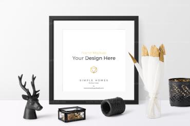 Frame Mockup Branding Front View Scene 02