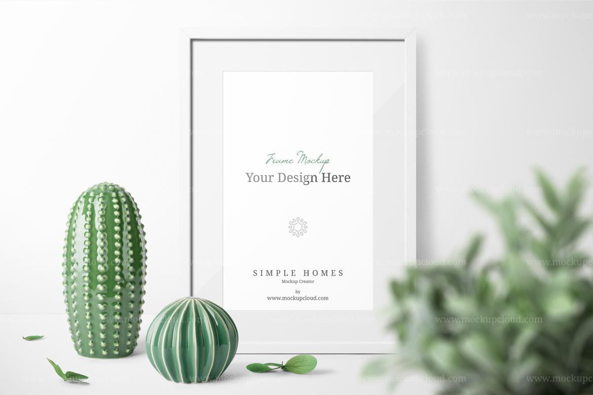 Frame Mockup Branding Front View Scene 03
