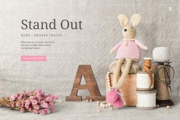 Kids Home Decor Front View Mockup Scene