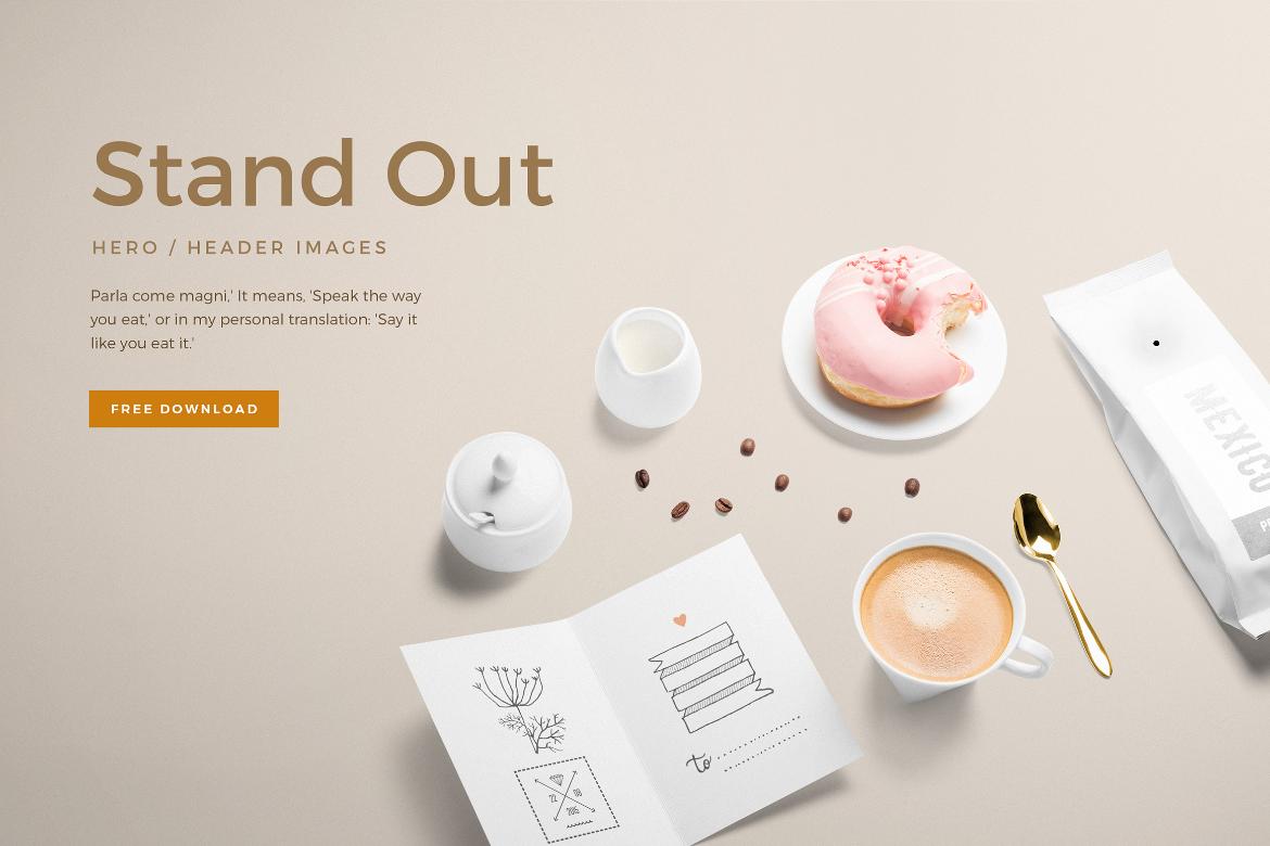 Coffee Food Packaging Mockup Scene