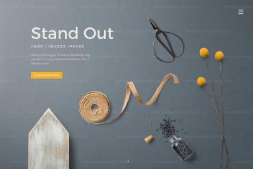 Craft Tools Top View Mockup Scene 03
