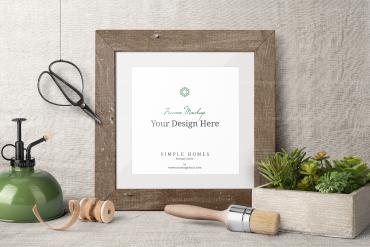 Frame Mockup Branding Front View Scene 06