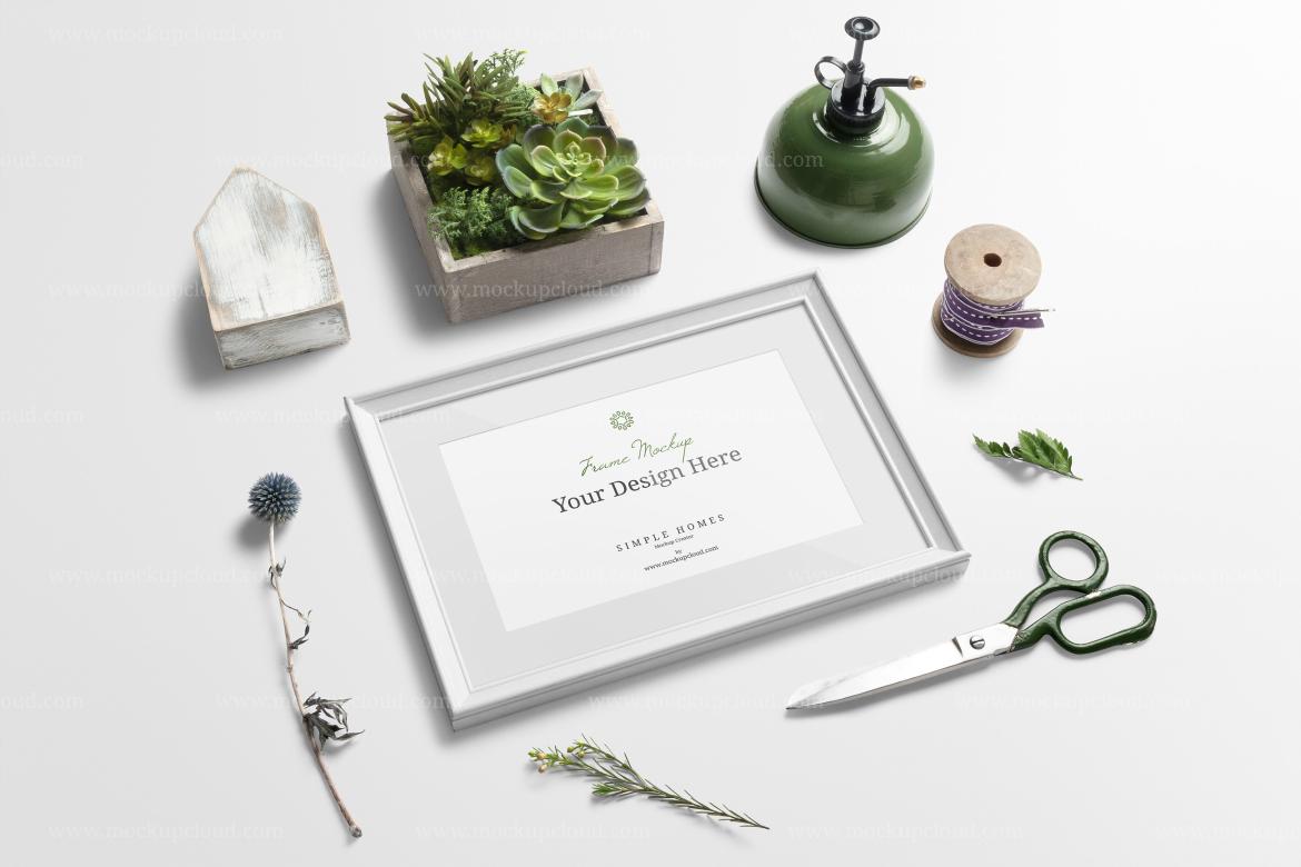Frames Mockup and Decor Branding Scene 02