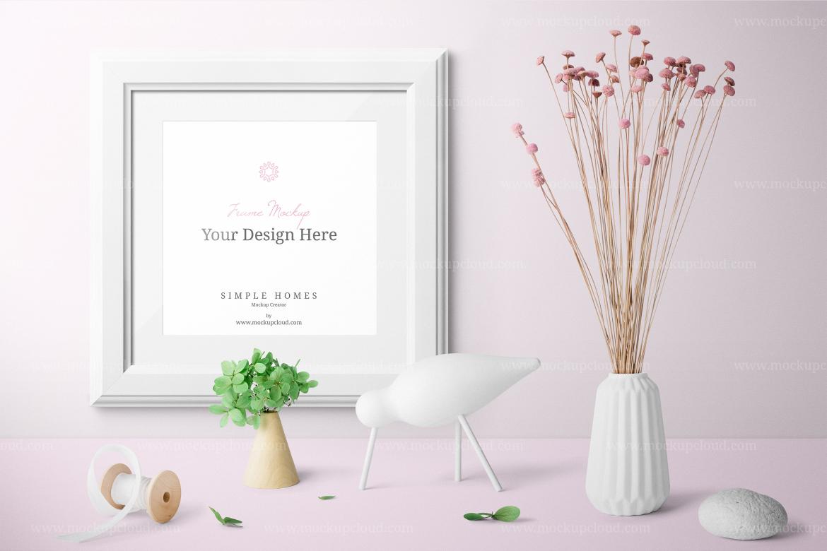 Frame Mockup Branding Front View Scene 07