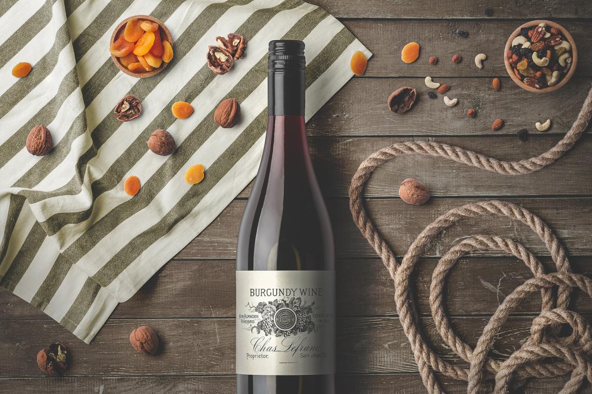 Wine Bottles Mockup Top View Scene 02