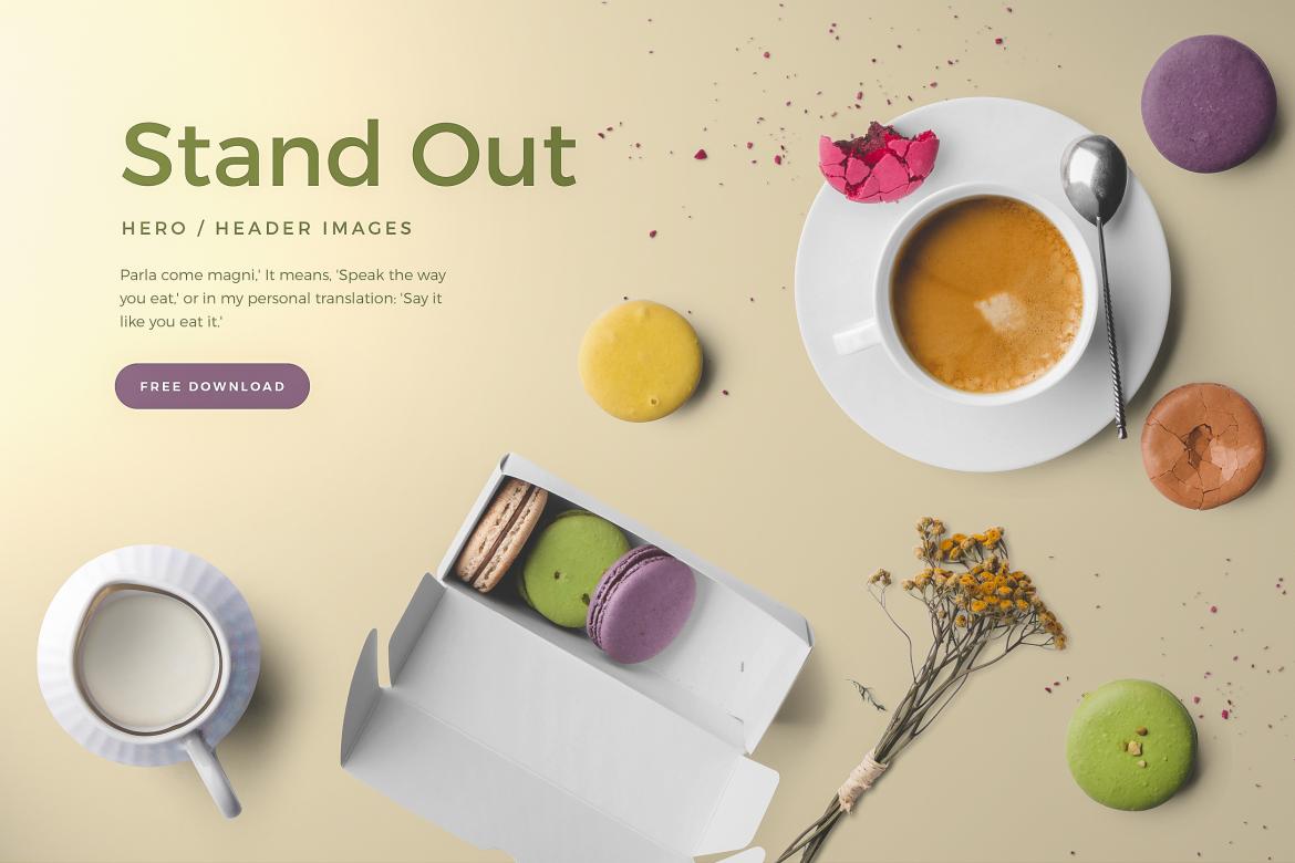 Coffee Food Packaging Mockup Header Scene
