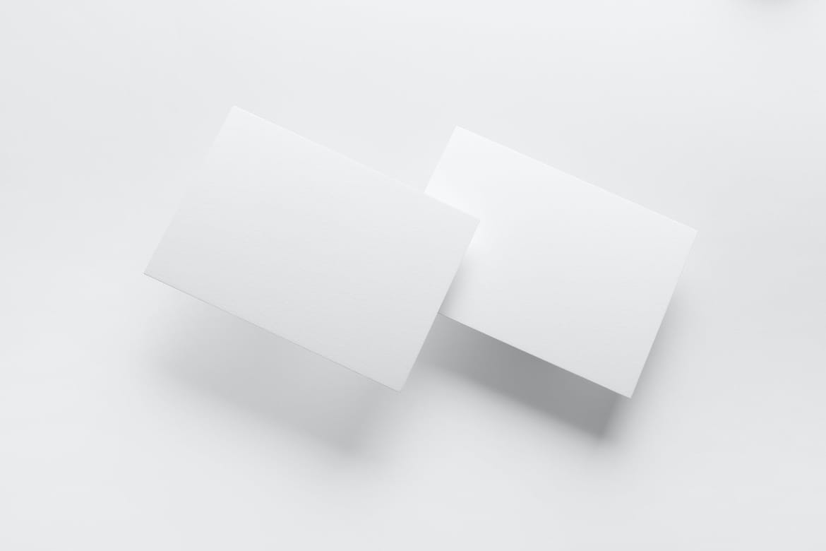 Business Cards Floral Branding Mockup Scene 02