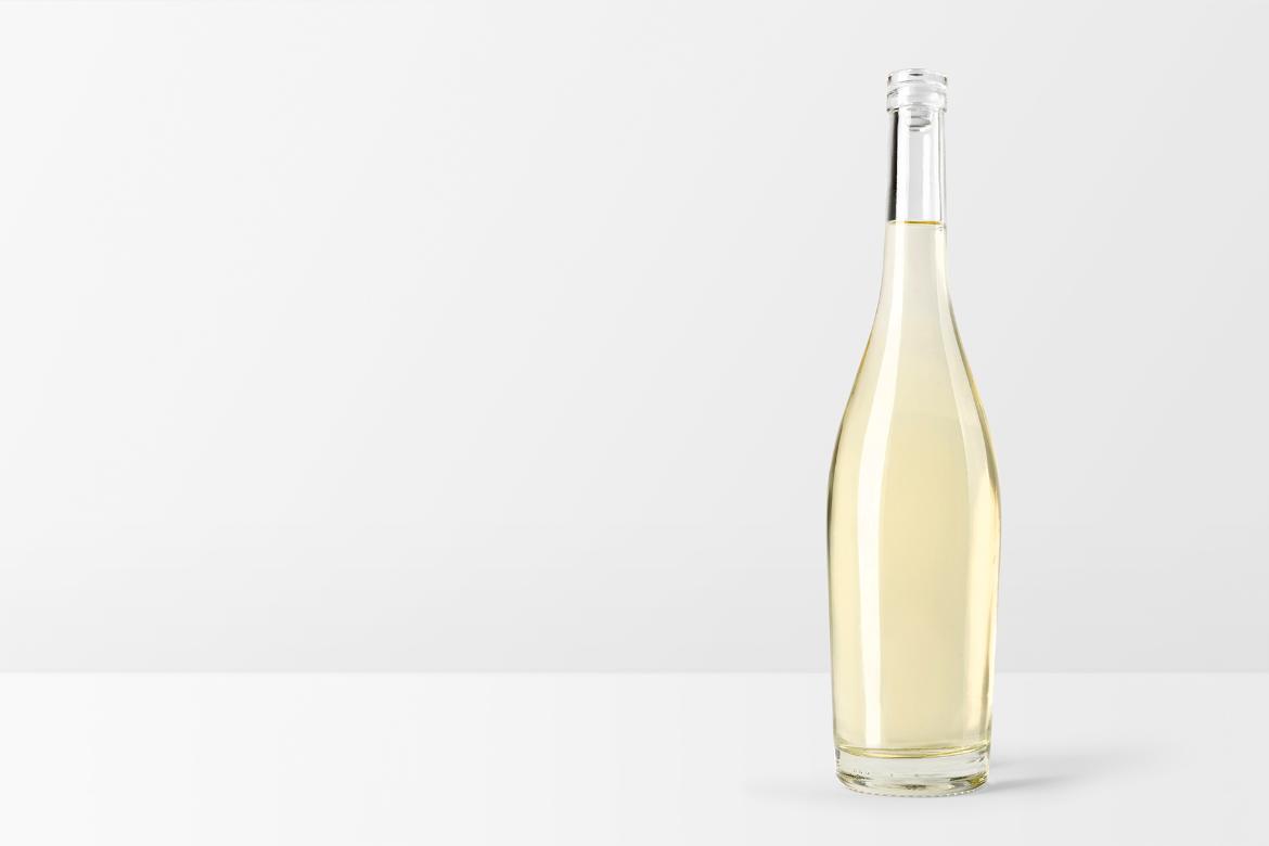 Wine Bottle and Menu Mockup Front View Scene 01