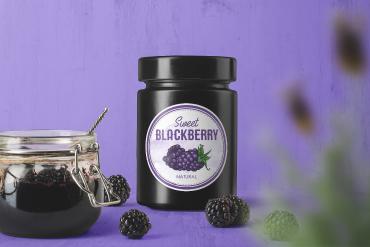 Jam Can Packaging Mockup Front View Scene