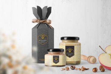 Honey Packaging Food Mockup Scene