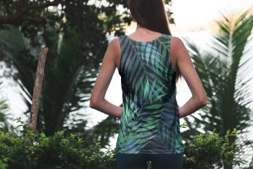 Tank Top Mockup Female Model Vacation Scene 42