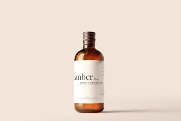 Amber Glass Bottle Mockups