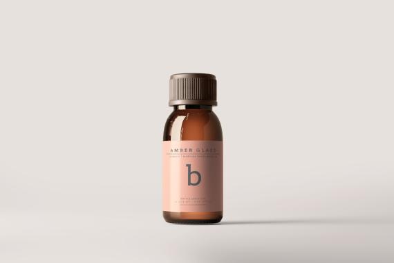 Amber Glass Bottle Mockups