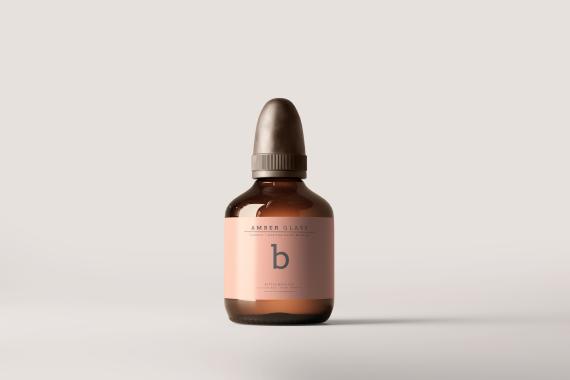 Amber Glass Bottle Mockups