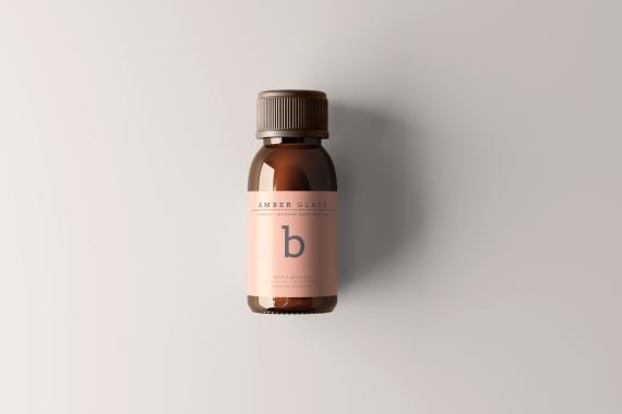 Amber Glass Bottle Mockups