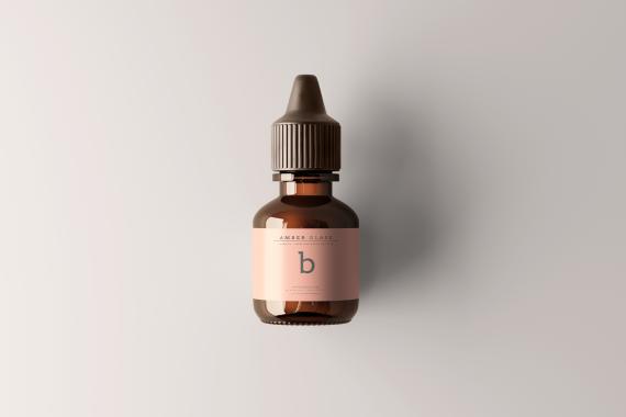 Amber Glass Bottle Mockups