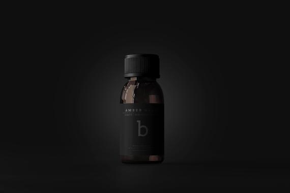 Amber Glass Bottle Mockups