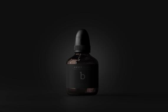 Amber Glass Bottle Mockups
