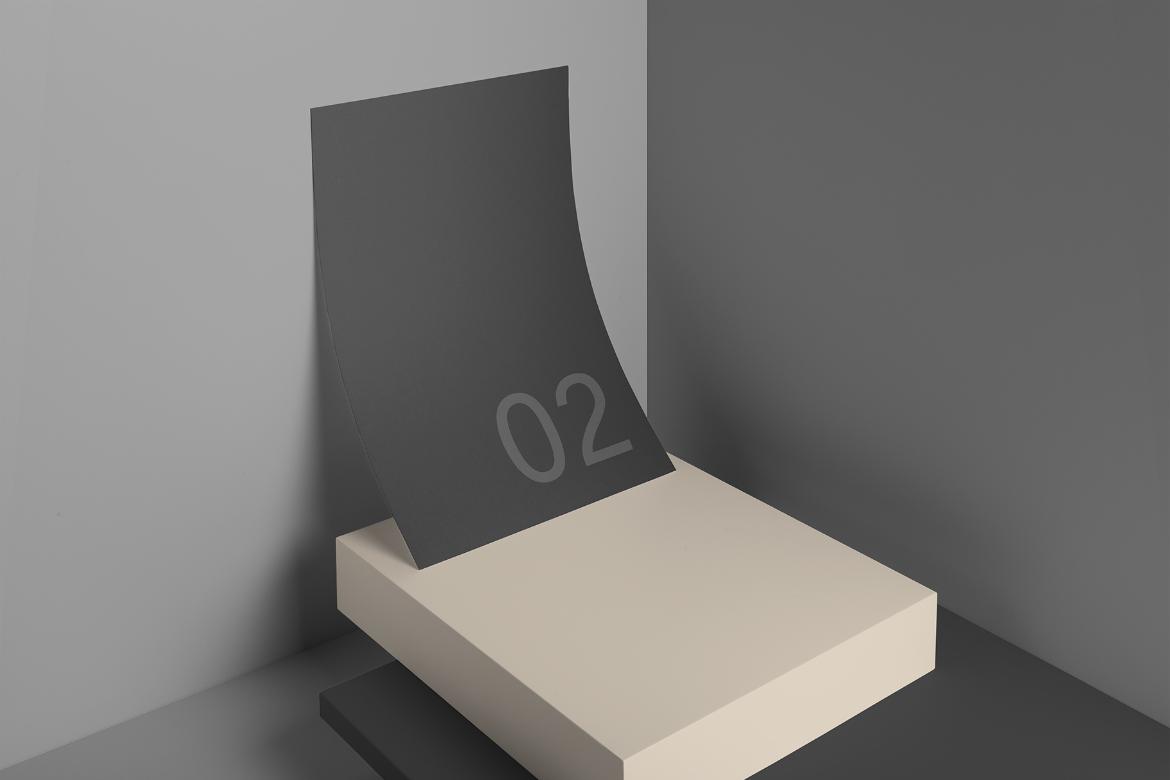 Letterhead A4 Paper Mockup Scene 02