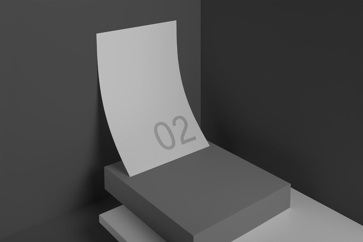 Letterhead A4 Paper Mockup Scene 02