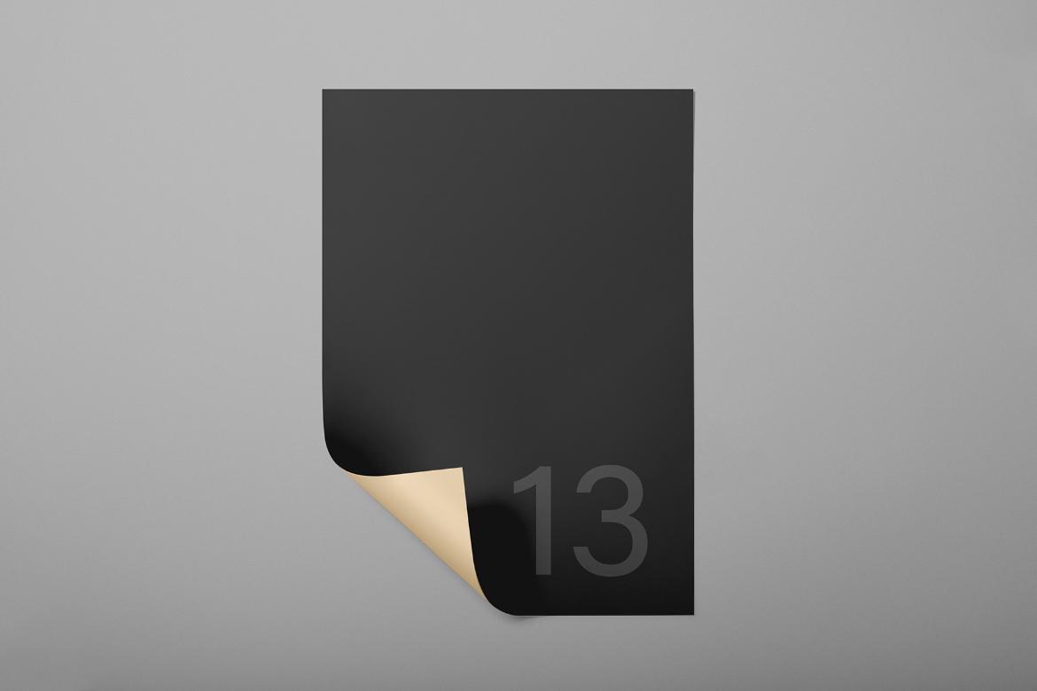 Letterhead A4 Curved Paper Mockup Scene 13