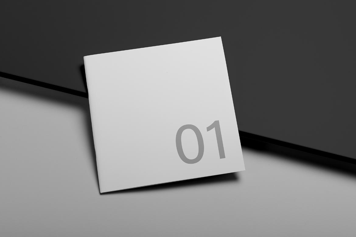 Square Brochure Mockup Scene 01