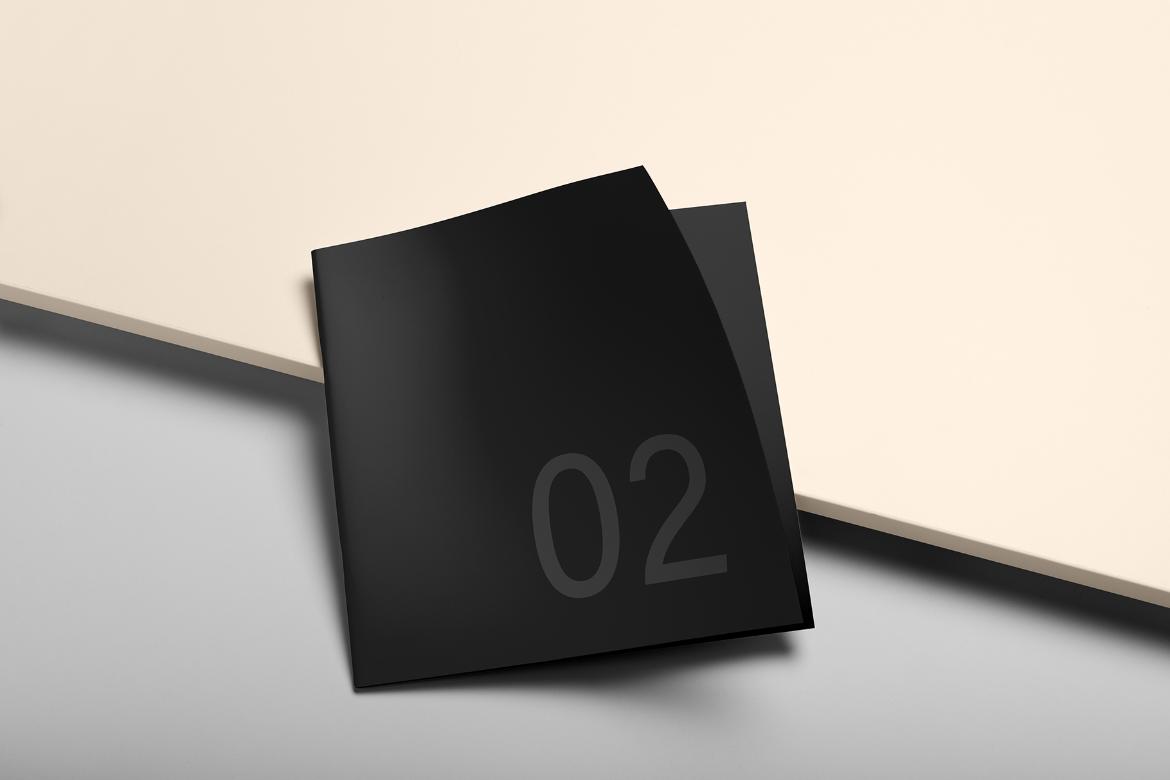 Square Brochure Mockup Scene 02