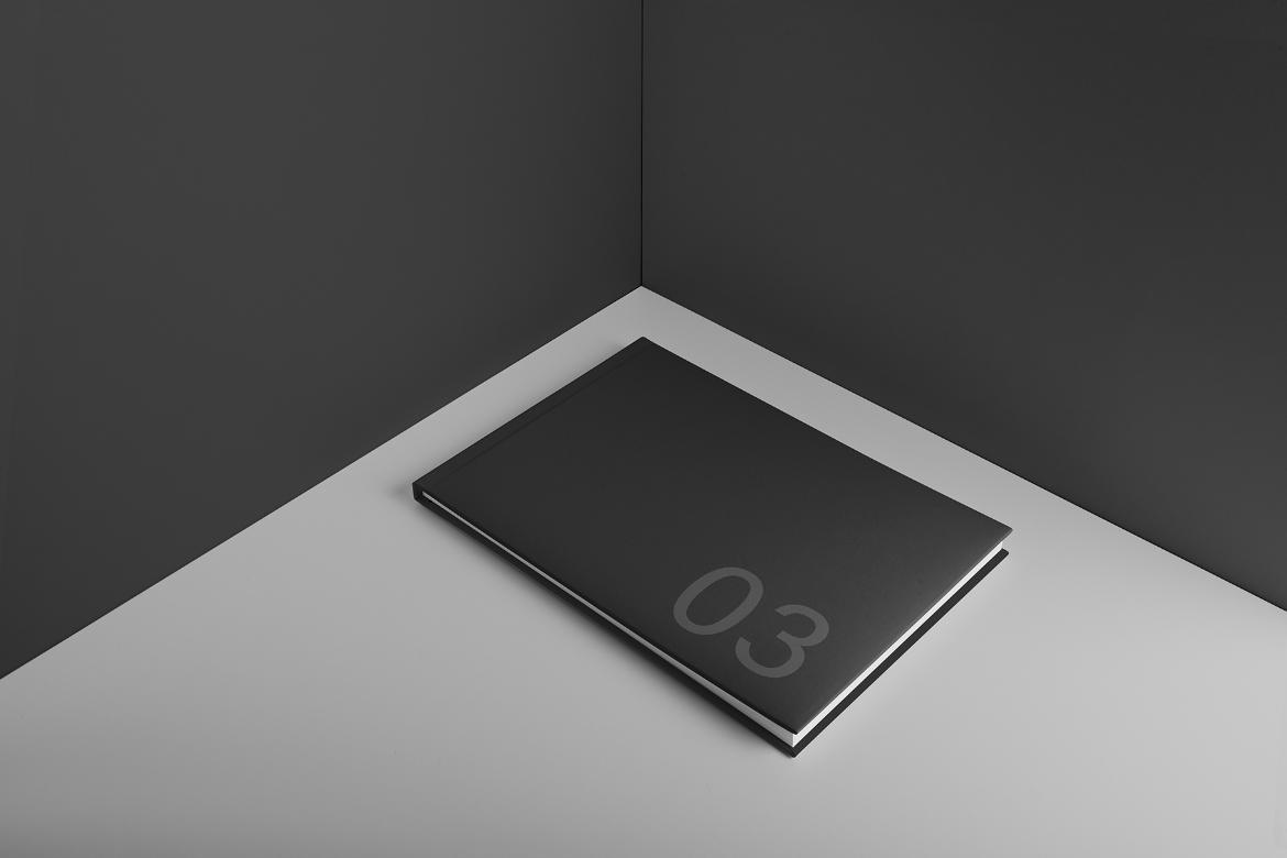 Horizontal Hard Cover Brochure Mockup Scene 03