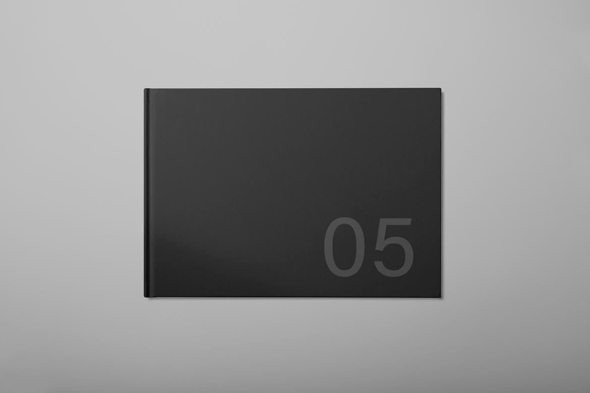 Horizontal Hard Cover Brochure Mockup Scene 05