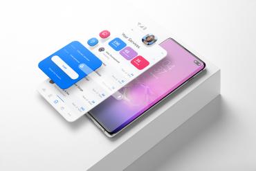 Android Smartphone Mockup Scene 01