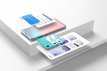Android Smartphone Mockup Scene 02
