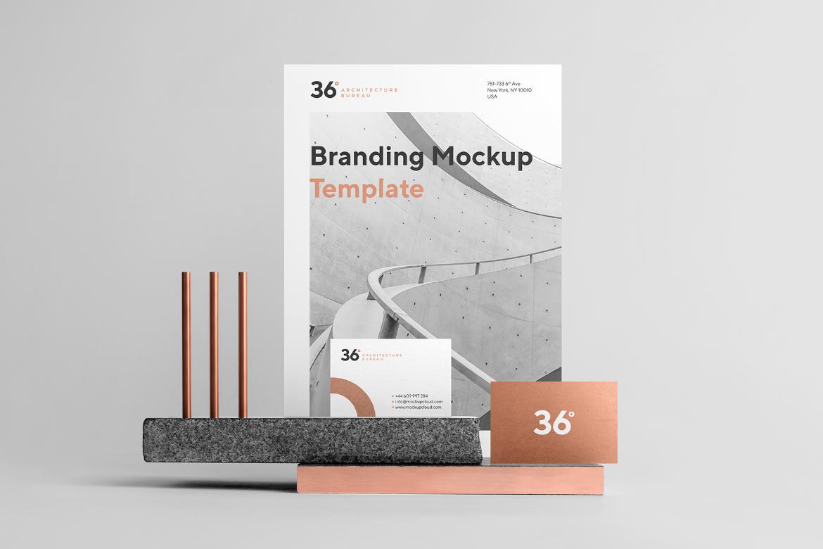 Copperstone Business Card Mockup Scene 11