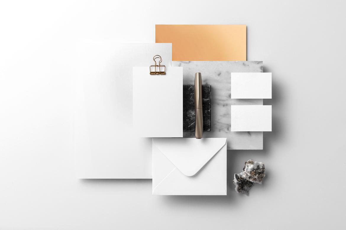 Signature Branding Mockup Top View Scene 02