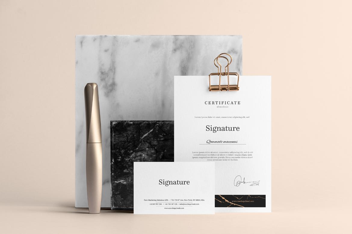 Signature Branding Mockup Scene 09