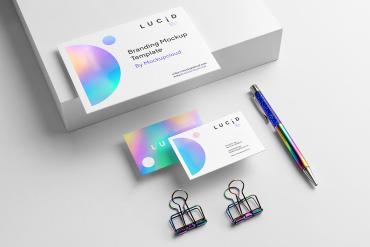 Lucid Stationery Branding Mockup Scene 05