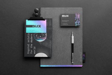 Blck Branding Stationery Mockup Scene 06