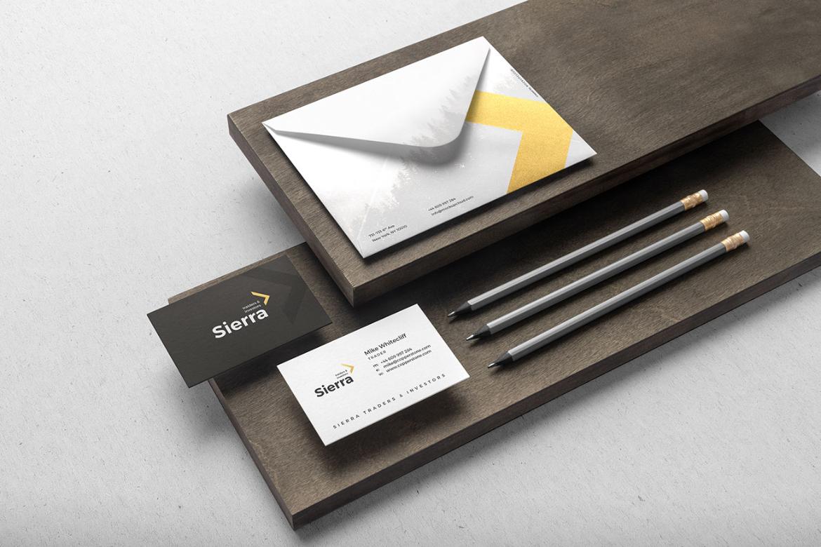 Sierra Stationery Branding Mockup Scene 07