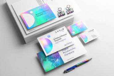 Lucid Stationery Branding Mockup Scene 09