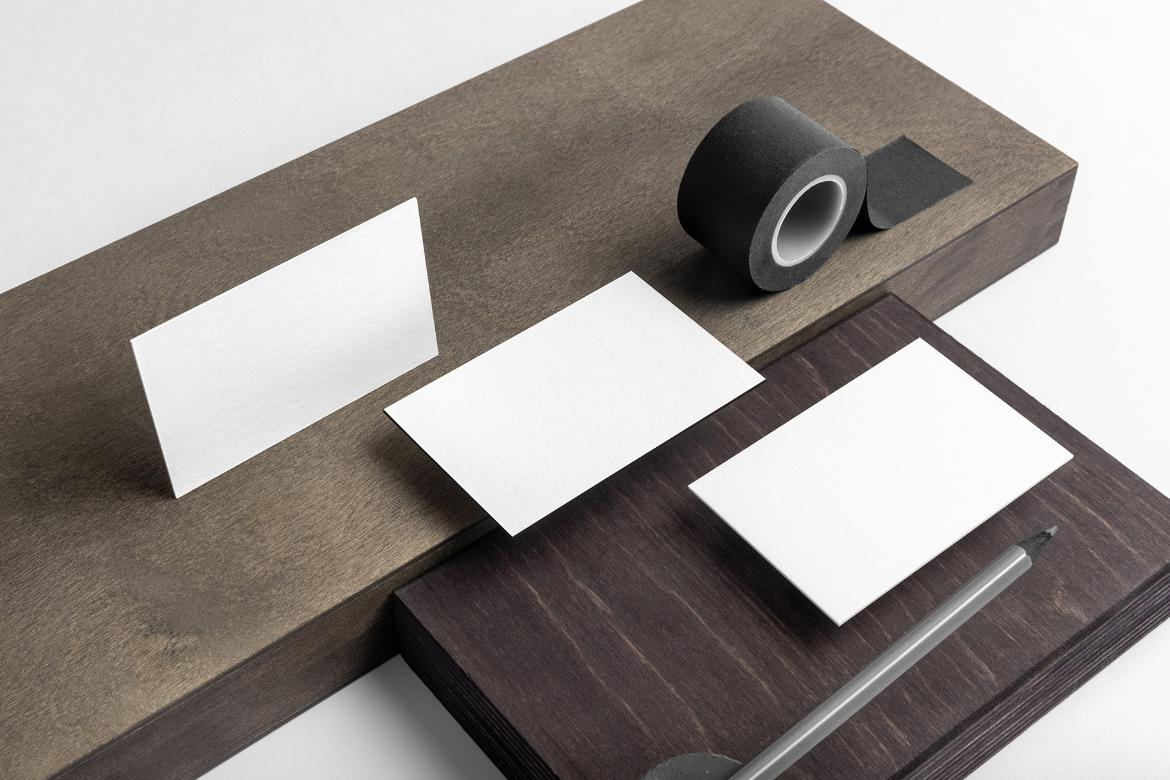 Sierra Business Cards Branding Mockup Scene 11