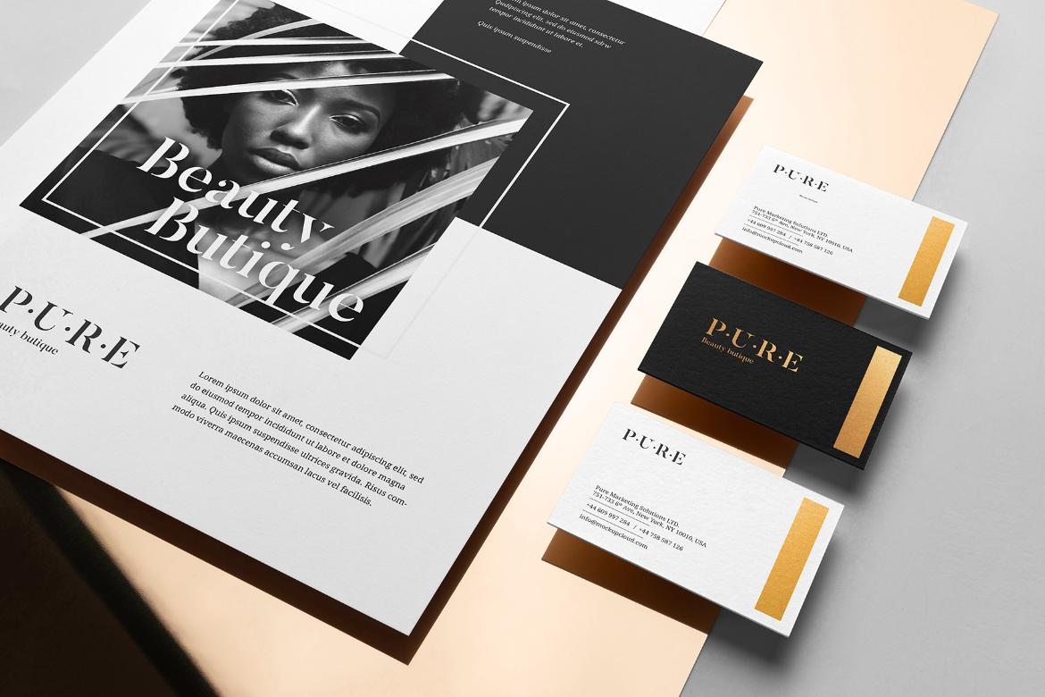 Pure Stationery Branding Mockup Scene 20