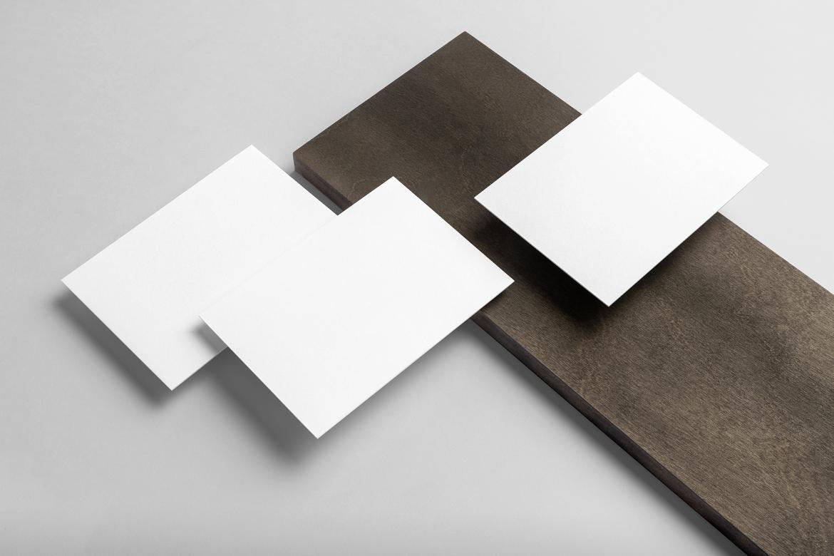 Sierra Business Cards Branding Mockup Scene 13