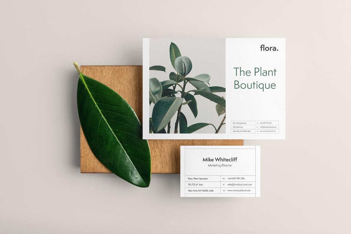 Flora Branding Stationery Mockup Scene 06