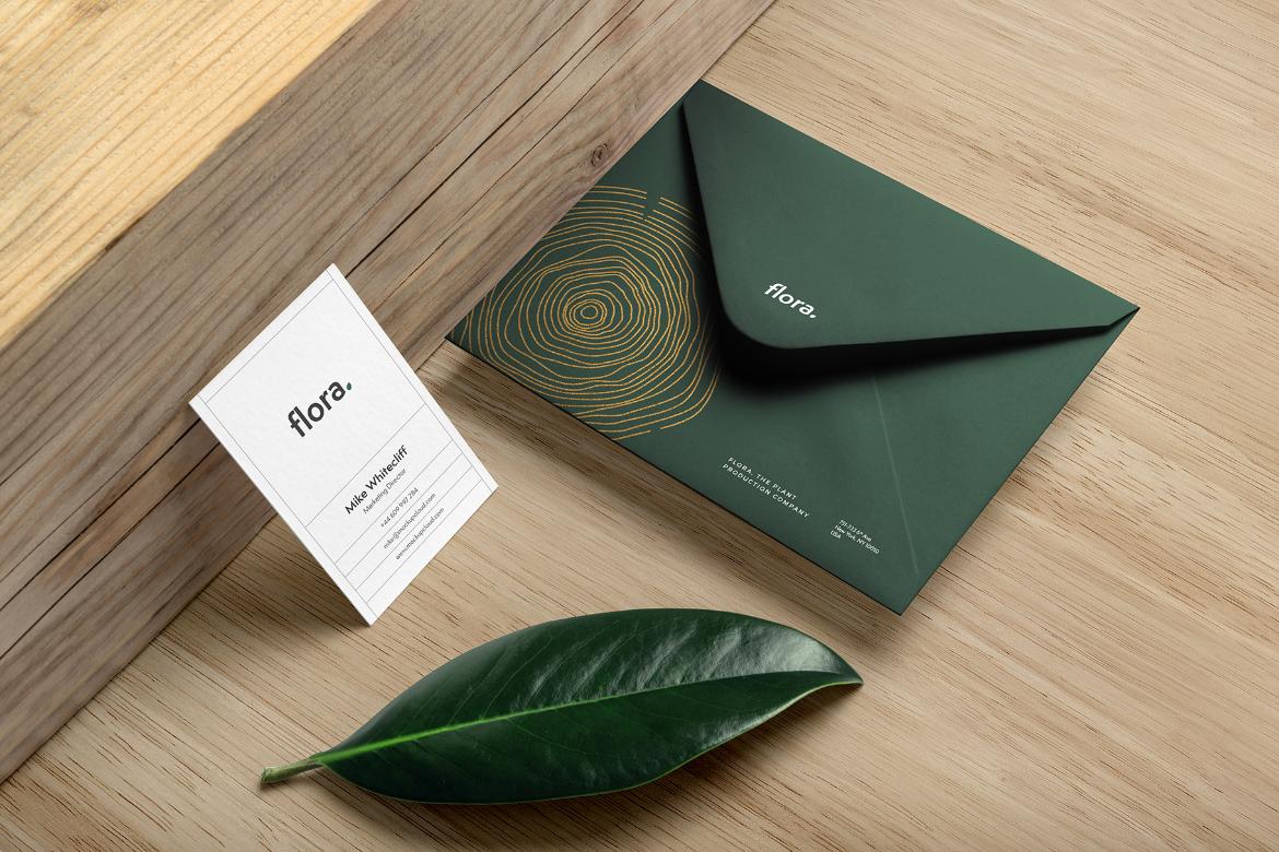 Flora Branding Stationery Mockup Scene 08