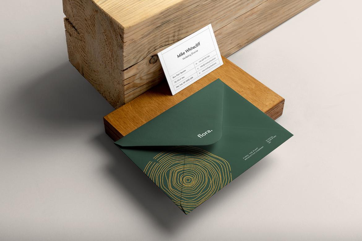 Flora Branding Stationery Mockup Scene 10