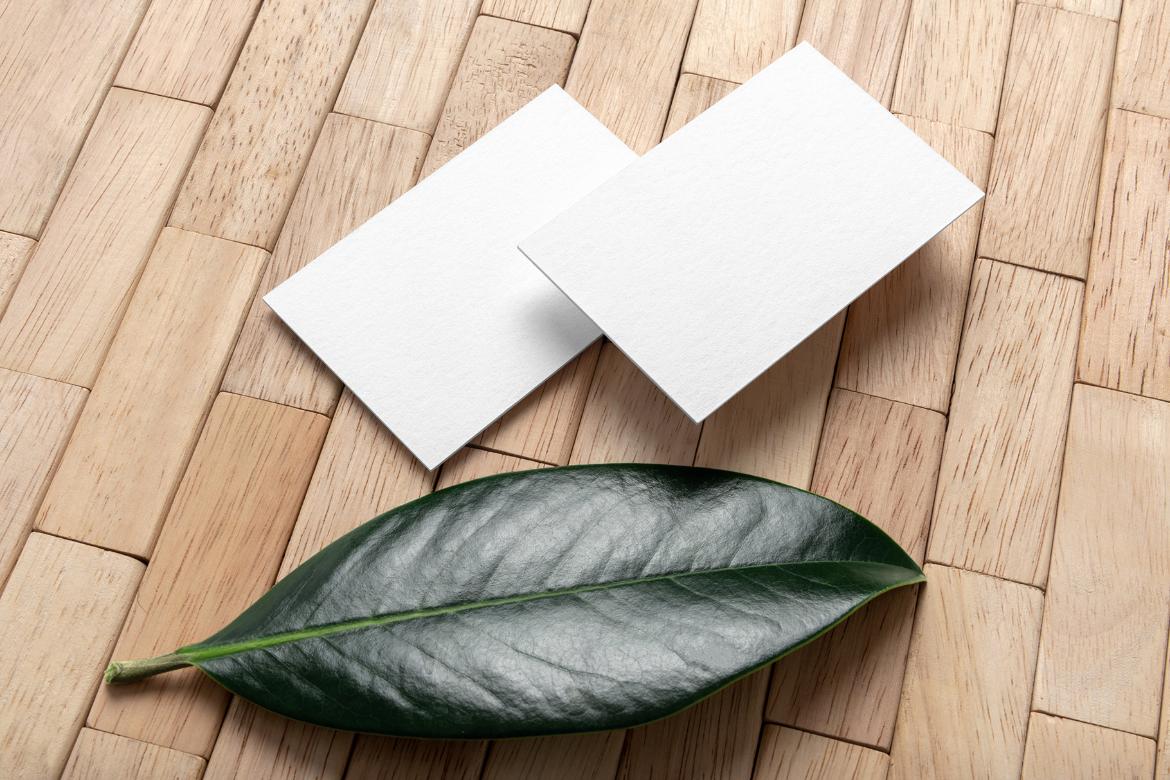 Flora Business Cards Mockup Scene 14