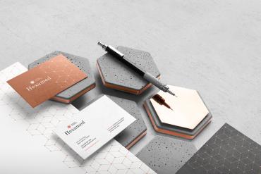 Hexamed Stationery Branding Mockup Scene 03