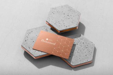 Hexamed Business Card Mockup Scene 05